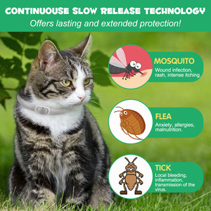 Oimmal Wholesale 4 Pack <strong>Cat</strong> <strong>Flea</strong> and Tick Prevention Private Label OEM <strong>Natural</strong> <strong>Anti</strong> <strong>Flea</strong> and Tick Treatment Collar for <strong>Cats</strong> - Product Image 4