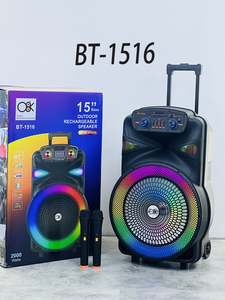 Danh Sách Mới 12 inch/15 inch đòn bẩy Hộp âm thanh loa lớn Bluetooth Karaoke loa với Mic và Bluetooth - Product Image 2