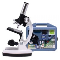 Phenix 100/600/1200X Portable Monocular Children's Toy Biological Microscope Kit for Kids Education