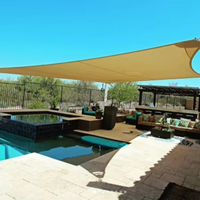 Voile d'ombrage imperméable pour jardin extérieur piscine terrasse ombrage auvent