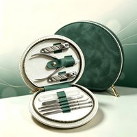 Kit de coupe-ongles pour hommes, outils de manucure, kit de pédicure complet pour la maison, acier au carbone à bord biseauté, emballage de base, qualité export