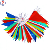 Guirlandes de fanions personnalisées en PVC (PE) / Bannière de fanions triangulaires