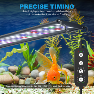 Barre lumineuse LED pour aquarium, 12-55 pouces, intelligente, mode 24/7, aluminium, multicolore, spectre complet, avec minuterie pour aquarium, plantes aquatiques - Product Image 2