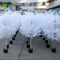 Ficus artificiel blanc entier en pot, tronc naturel, bonsaï Ficus blanc, faux Ficus Microcarpa, bonsaï pour la décoration du jardin