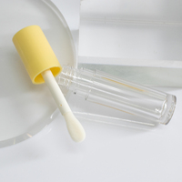 Tubos de Brillo Labial con Tapa de Rosca de PP, Aplicador Grueso, Brocha Ancha, Colorete Líquido 4.5ml
