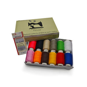 40/2 350 metros/rollo resistente a altas temperaturas juego <span class=keywords><strong>de</strong></span> hilos <span class=keywords><strong>de</strong></span> coser <span class=keywords><strong>de</strong></span> baja contracción <span class=keywords><strong>hilo</strong></span> <span class=keywords><strong>de</strong></span> poliéster hilado para máquina <span class=keywords><strong>de</strong></span> coser y ropa - Product Image 1