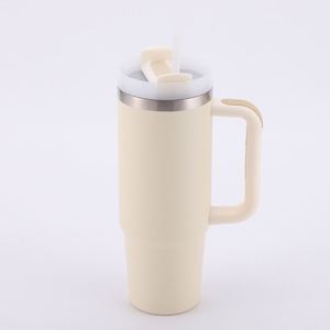 Gobelet isotherme de voyage 30oz H2.0 avec poignée, couvercle, paille et base antidérapante, OEM ODM Marque personnalisée - Product Image 6
