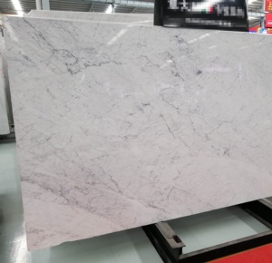Juego de mesa de comedor de corte a tamaño, muebles de restaurante, mesa de centro de mármol de Carrara blanco de corte personalizado, tapas de piedra - Product Image 4