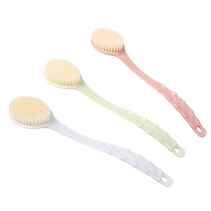 Bathroom scrubbing <b>brush</b>, long-handled massage bath <b>brush</b>, exfoliating <b>shower</b> <b>brush</b>, soft bristles, large <b>back</b> scrubbing <b>brush</b> - Product Image 4