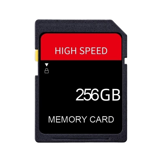 256GB Class 10 V30 High Speed SD Memory Card for Camera Plastic Material