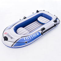 Bateau de pêche gonflable populaire en PVC pour 2 personnes avec ensemble de pagaies pour l'aventure en mer ou l'utilisation de bateaux à air Catégorie Bateaux à rames