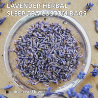 Thé à la lavande, fleurs de lavande séchées, thé aux herbes pour la relaxation et le sommeil, 500g, durée de conservation de 18 mois, sachets de thé personnalisés, OEM, étiquette privée