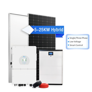 Système solaire hors réseau hybride et connecté au réseau 5KW 10KW 15KW 20KW 25KW pour usage commercial, industriel et résidentiel à vendre - Product Image 1