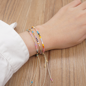 Bracelets Resoul Boho faits main en perles tissées, colorés, avec breloques <span class=keywords><strong>Miyuki</strong></span>, œil porte-bonheur et étoile en cristal, empilables, pour femme, collection été - Product Image 4