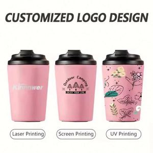 Mug à café isotherme en acier inoxydable à double paroi, anti-fuite, avec logo personnalisé, 12 oz (350 ml) - Product Image 3