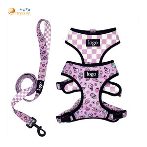 Arnés para Perro en Forma de Y de Lujo Simple, Bordado Personalizado, Cómodo, Ajustable, con Bufanda de Piel, Arnés para Perro Personalizado y Moderno - Product Image 4