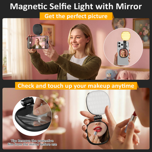 Lampe Selfie Magnétique à Clipser sur Magsafe, Lumière d'Appoint LED Rechargeable et Dimmable pour Téléphone, Vidéoconférence et Diffusion en Direct - Product Image 4