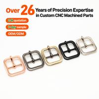 Boucles de ceinture métalliques usinées CNC de haute précision en acier inoxydable, laiton et aluminium, attaches à ardillon pour accessoires de ceinture en cuir