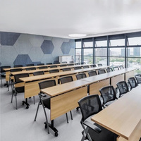 Table de formation mobile pliable sur mesure avec structure métallique pour salles de classe et salles de formation d'entreprise