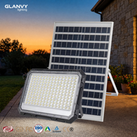 Projecteur solaire puissant 60W-300W, éclairage LED extérieur étanche pour ferme, grange, stade, parking, allée, chemin