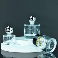 Vente en gros de flacons pompe en verre de 30 ml, 50 ml, 100 ml, distributeur de sérum cosmétique, flacon de parfum Crystal Hill