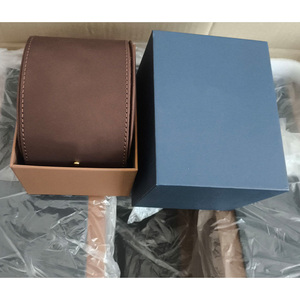 Custom Velvet Luxury Portable Watch <b>Storage</b> <b>Box</b> with Embossed Design-Single Watch Roll Case for Gift - Product Image 4