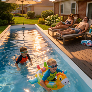 Piscina Prefabricada Pequeña para Patios de Viviendas y Casas de Huéspedes de Resorts, Fácil Instalación para Propietarios de Viviendas - Product Image 1
