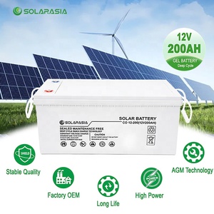 Batería de <span class=keywords><strong>Gel</strong></span> 12v 100ah 120ah 150ah 200ah 250ah Tipo VRLA para Uso Doméstico - Product Image 2