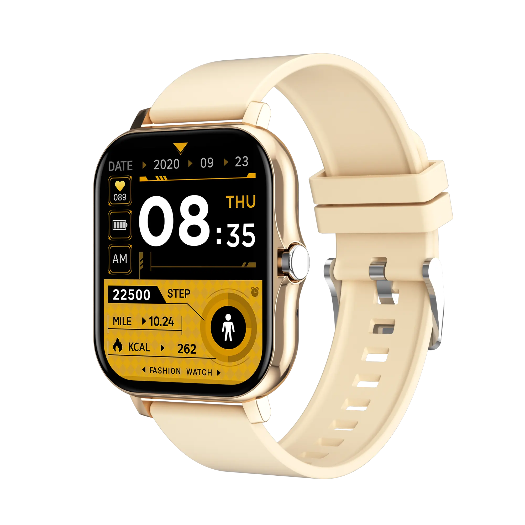 Jam tangan pintar olahraga Android Pria Wanita, layar murah penuh sentuh pelacak kebugaran panggilan Online cerdas ISO modis