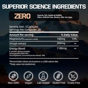 Cápsulas de Shilajit de Marca Privada ODM/OEM, Suplemento Enzimático Puro del Himalaya, Apoyo Inmunológico, Ácido Fúlvico, Más de 85 Minerales Traza, 60 Cápsulas - Product Image 4