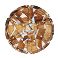 Bol en bois artisanal en acacia pour céréales, salades et fruits, personnalisable avec logo, idéal pour la restauration - Offre Spéciale