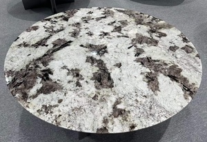 Piedra de cuarcita Patagonia natural para mesa de comedor al por mayor Mesa <span class=keywords><strong>Lazy</strong></span> <span class=keywords><strong>Susan</strong></span> MOQ I PCS - Product Image 3