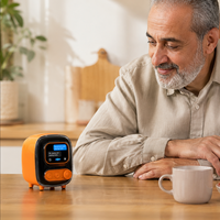 Haut-parleur de conférence sans fil TWS en cascade avec réduction du bruit, Bluetooth 5.3 et écran tactile pour salle de réunion
