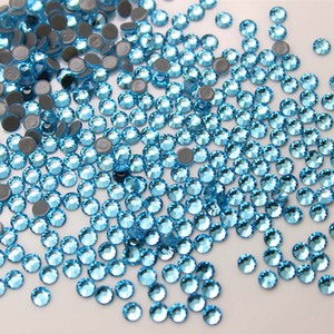 Vente en gros de <span class=keywords><strong>strass</strong></span> en cristal de verre thermodurcissable de haute qualité, dos plat, pierre <span class=keywords><strong>strass</strong></span>, décoration de vêtements DIY, t-shirt - Product Image 2