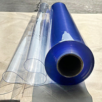 Nappe de Surface brillante de rouleau de feuille de PVC transparent transparent de 1.5mm-2mm d'épaisseur pour la couverture de Table à manger et le Film d'emballage