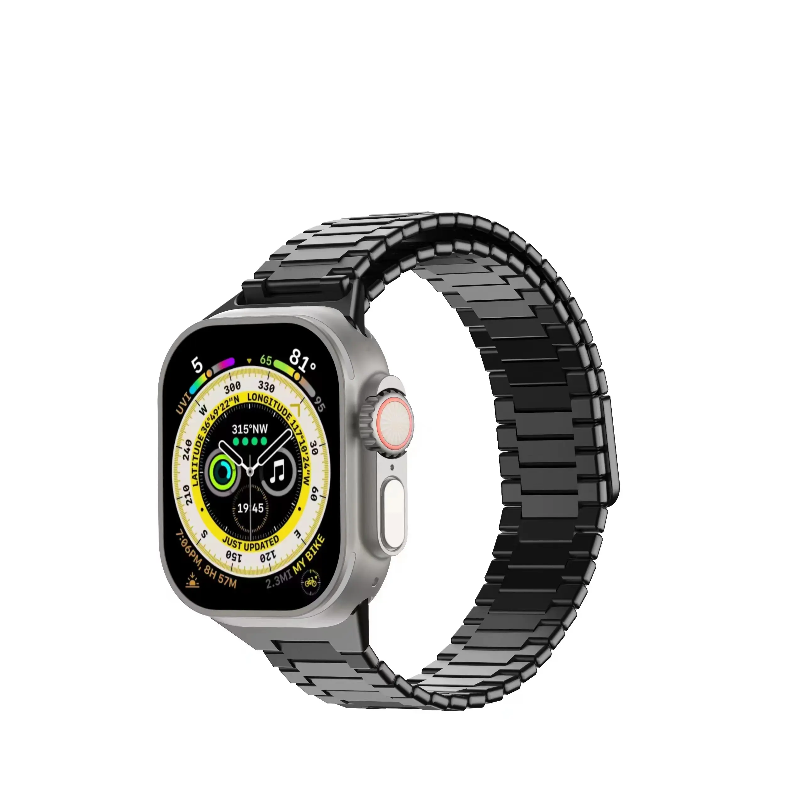 Nouveau Style magnétique en acier inoxydable bracelet de montre en métal pour montre Apple pour 38/40/42/44/45/49mm
