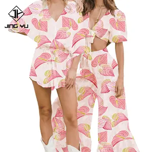 זרוק משלוח פולינזי בד שבטי סמואי הוואי פרח צנוע שמלות גבירותיי עיצוב קיץ מותאם אישית שמלת קז'ואל נשים 2024