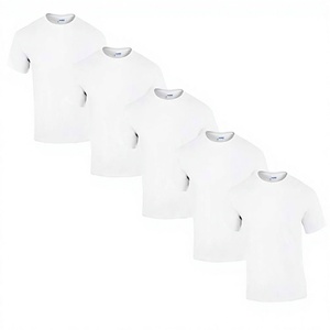 Camiseta Unisex de Cuello Redondo de Algodón, 180g, con Logotipo Bordado Personalizado y Estampado por Transferencia de Calor, Informal, Venta al Por Mayor Directo de Fábrica - Product Image 2