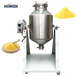 Mezcladora de doble cono de 100 kg con tapa de presión, construcción de acero inoxidable y acero al carbono de alta resistencia, motor AC 220V/380V, 100L - Product Image 2
