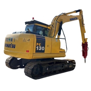 Excavatrice sur chenilles d'occasion KOMATSU PC130-7, 13 tonnes, d'origine japonaise, hydraulique, machine de construction à vendre PC120 313D2 SY135 - Product Image 1