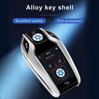 Écran LCD modifié pour clé télécommande intelligente avec écran tactile OBD pour alliage d'aluminium 4 boutons Démarrage/Arrêt CF618