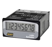 Compteur LCD étanche IP66 à 8 chiffres Autonics LA8N-BN-L, comptage ascendant/descendant, batterie interne (DIN W48 X H24mm, certifié EAC, plastique)