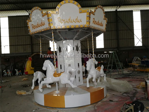 Enfants Mini Merry Go Round Carrousel à vendre Amusement 5 Places Noël Luxe Personnalisé ZHENGZHOU Personnalisé Intérieur Ride 5 Personnes - Product Image 4