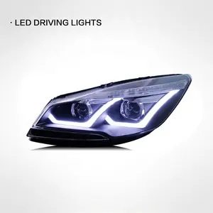 Suitable for Ford Kuga 2013-2016 headlight assembly modified led daytime running lights bi-optical lens xenon headlights