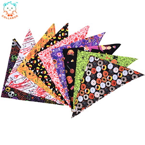 Collaborau – <span class=keywords><strong>bandana</strong></span> lavable pour chiot 18 couleurs, écharpe à imprimé d'halloween pour <span class=keywords><strong>chien</strong></span> et chat de haute qualité, bavoirs d'halloween pour animaux de compagnie - Product Image 6
