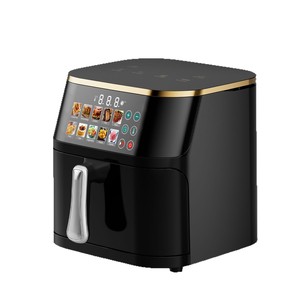 Friteuse à air numérique en acier inoxydable de 10 L grande capacité avec fenêtre de visualisation et commande tactile, cuisson sans huile, convection intelligente - Product Image 5