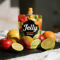 Emballage liquide en sachet debout personnalisé pour jus de fruits, eau liquide, boisson, mini recharge liquide, sachet en plastique debout, sachet à bec verseur