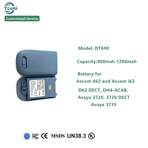 Batería de 3.7V 1200mah AVAYA DECT 3725 3720 3BN78404AA para <span class=keywords><strong>Alcatel</strong></span> Omnitouch 8118 8128 Ascom para <span class=keywords><strong>Teléfono</strong></span> <span class=keywords><strong>Inalámbrico</strong></span> - Product Image 1