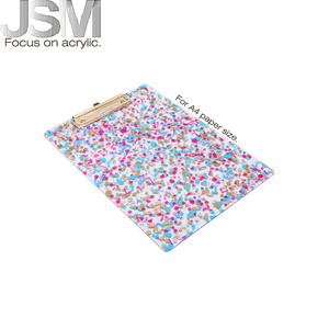 Customizable A4 <strong>Clipboard</strong> <strong>Folder</strong> <strong>Cute</strong> Plastic Acrylic Metal Durable Stationery Supplies Office School Work JSM-00A4 31x22x0.2cm - Product Image 4