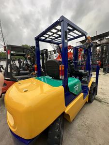 <b>Used</b> Komatsu FD30 3-Ton Diesel Forklift 4WD Solid Tire Rough Terrain Two Stage Mast 48KW Engine 1220x125x50 Fork Dimensions - Product Image 5